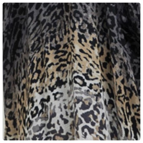 NEW Black Leopard Print Ombré Kimono - Picture 6 of 7